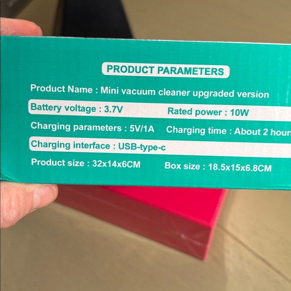 Mini Vacuum Cleaner - Blue - Picture 3 of 3